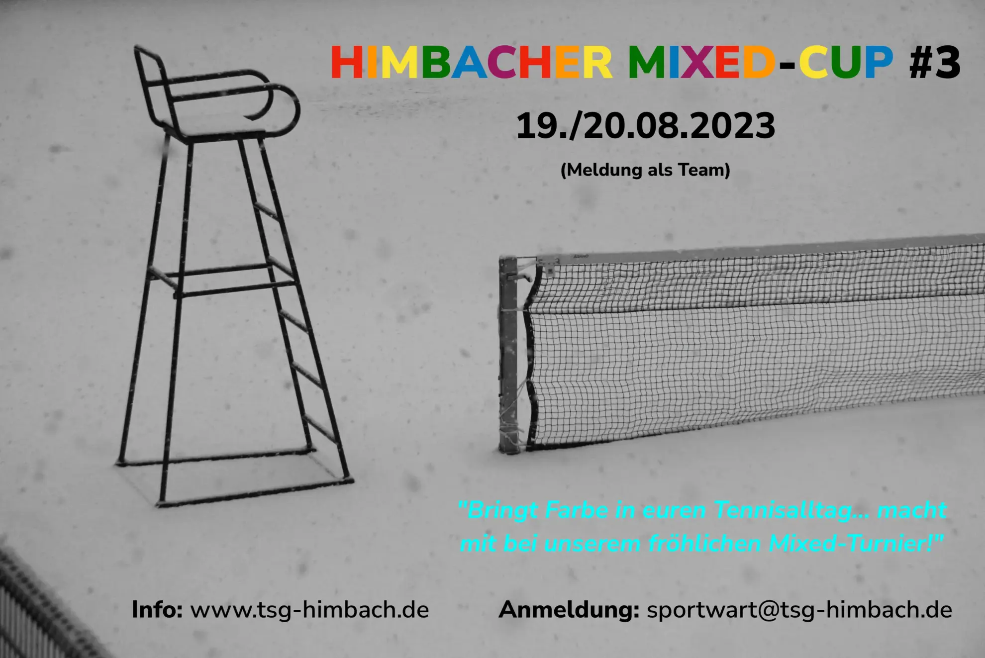 Turnierplakat vektorisiert